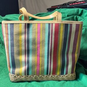 Tianni tote with woven bottom EUC
